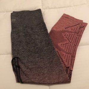 PINK ombré leggings